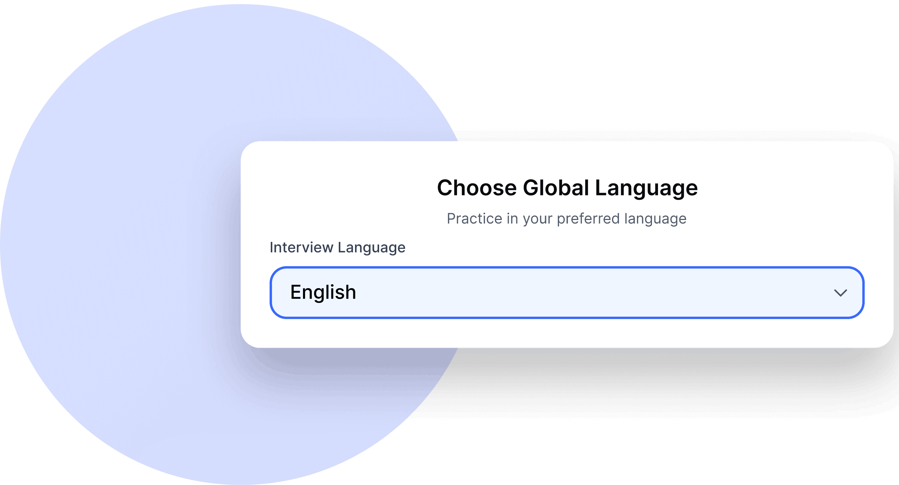 Select Interview Language